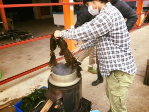 ＳＵＩでの漁港取材で泉南市の岡田浦漁港へ