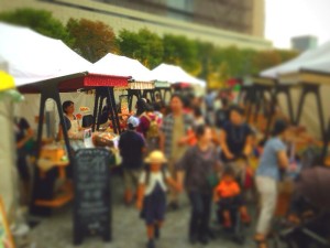 グランフロント大阪でのUmekiki そうめん流し、始まりましたー！！