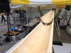 グランフロント大阪でのUmekiki そうめん流し、始まりましたー！！