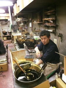 京都の和ろうそくの工房を見学！