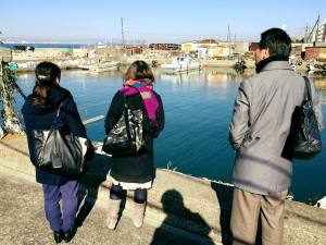 12月の尾崎漁港は変わらず穏やかで、 なんとも美しい