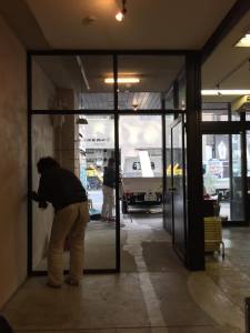 GIVE&GIFT cafeのエントランス工事が終わりました!