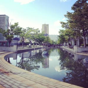 ワークショップ当日は晴天!