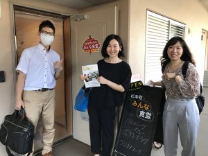 杉本町みんな食堂で、ユニリクスタッフ大活躍!