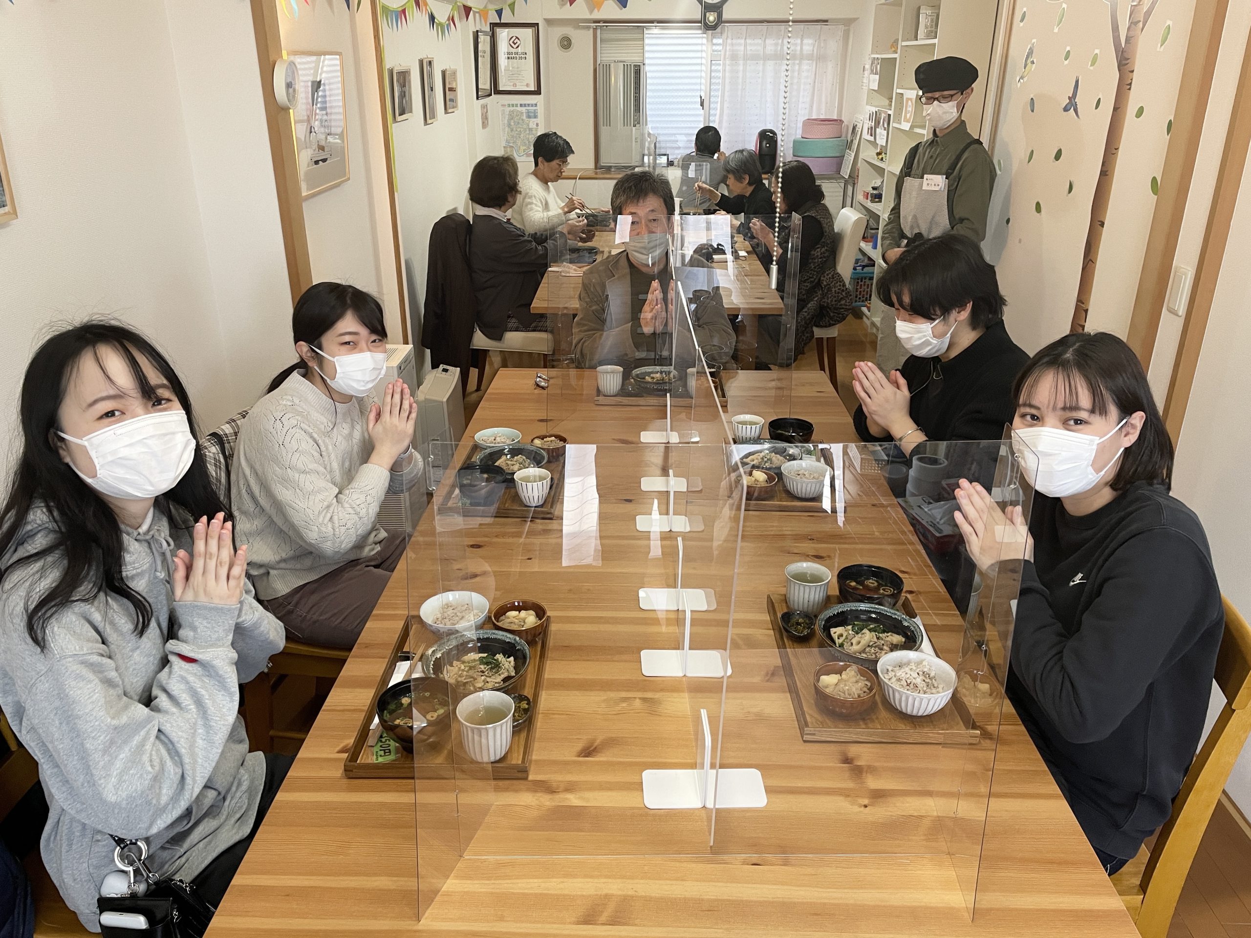 杉本町みんな食堂に、近畿大学の学生たちが来てくれました！