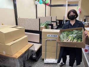 JA大阪市さんのお野菜の寄付を、地域食堂にお繋げしました!